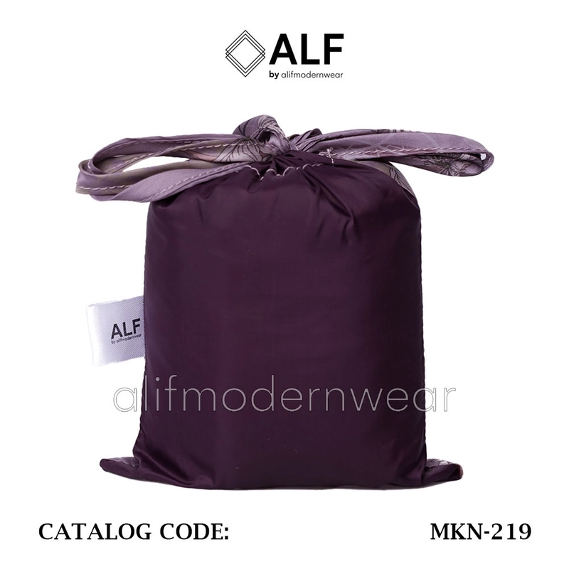 Product image ALF BY ALIF MUKENA MINI MOTIF PARASUT PREMIUM KOREA TRAVEL - POPPY IN BLACKBERRY WINE ( MKN-219 ) all variant all variant